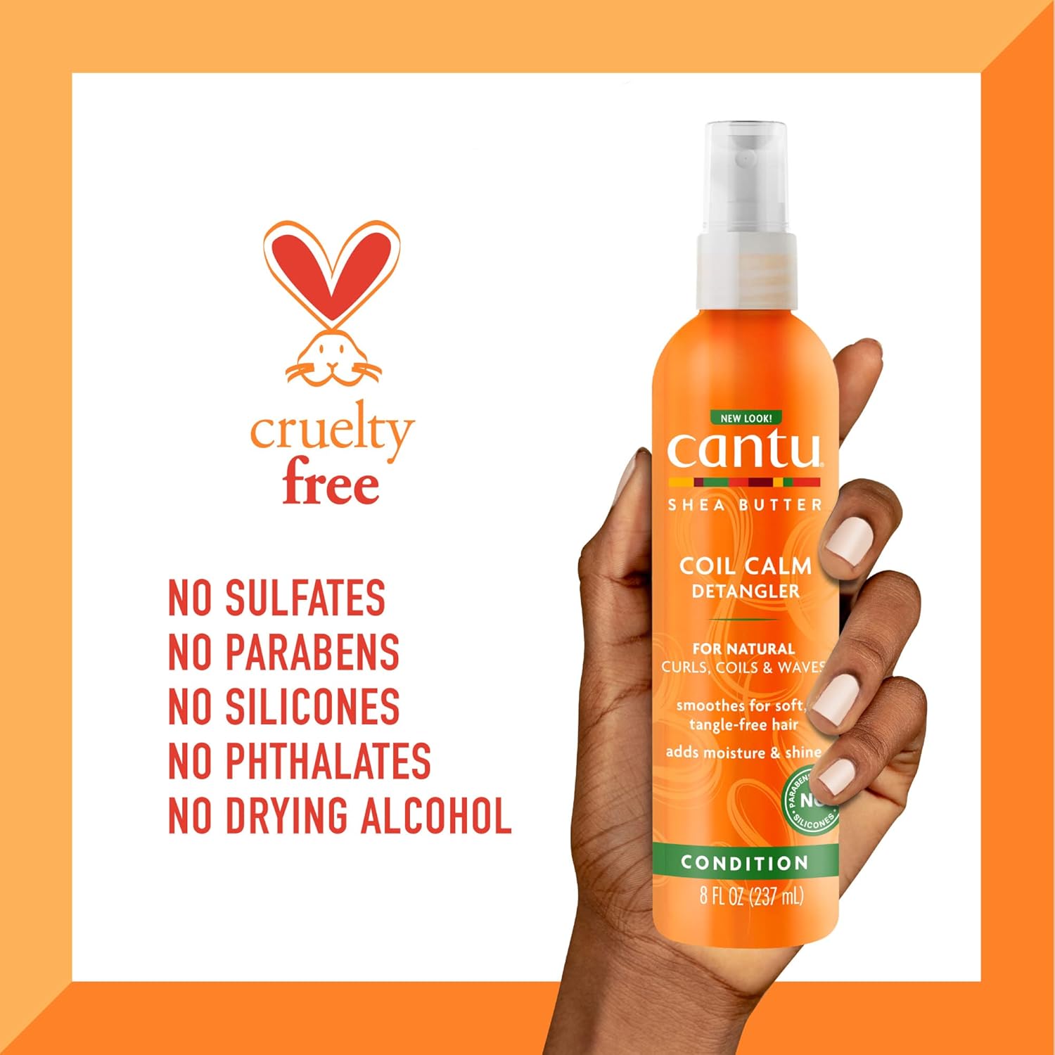 Cantu Shea Butter Coil Calm Detangler 237ml spray bottle for natural hair