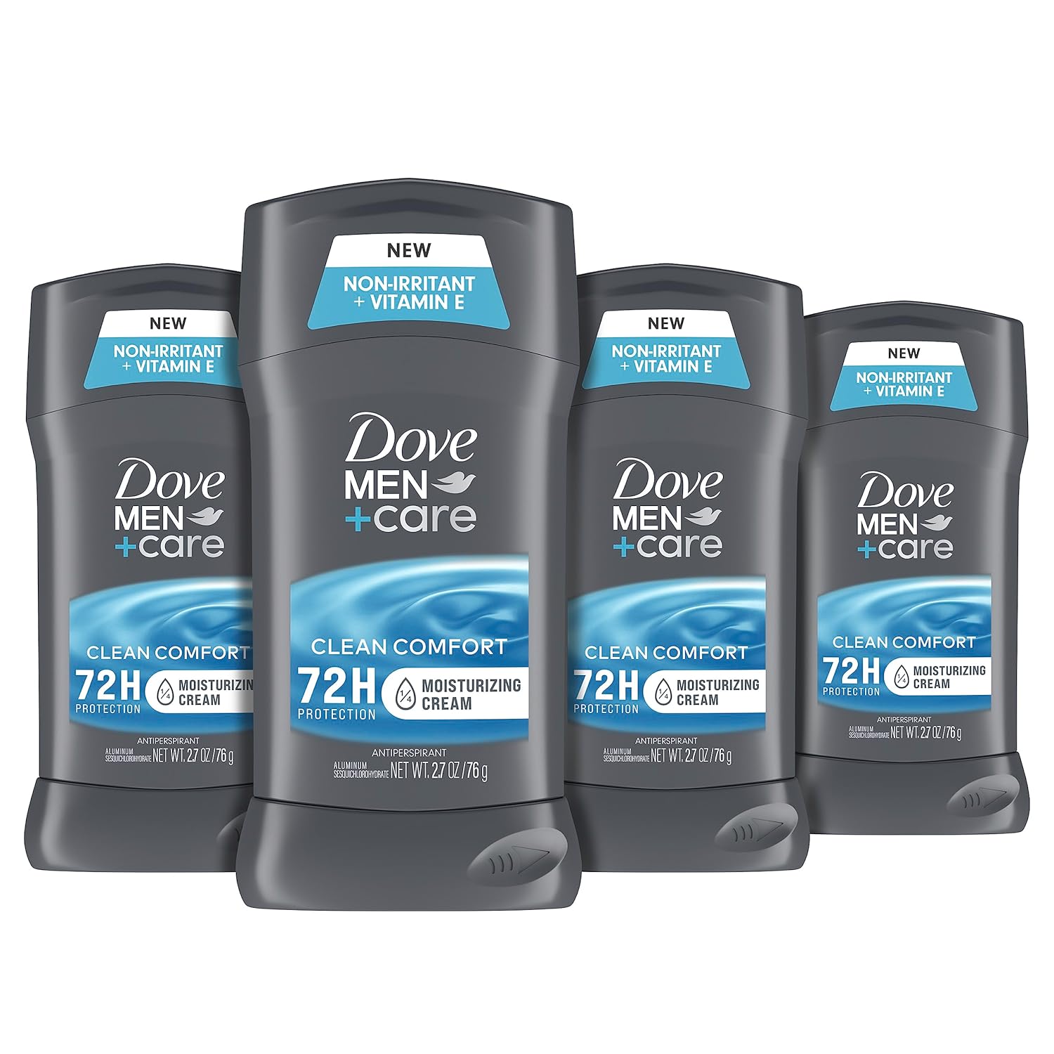 Dove Men+Care Clean Comfort antiperspirant deodorant stick 2.7 oz grey