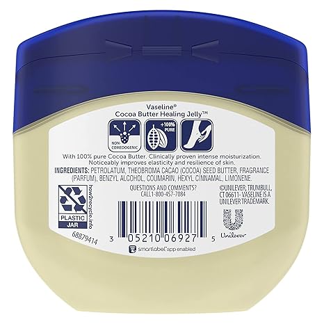 Vaseline Cocoa Butter Healing Jelly 7.5oz petroleum jelly jar