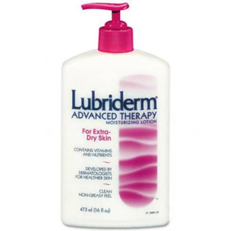 Lubriderm Advanced Therapy Lotion 16oz for extra-dry itchy skin with pump dispenser