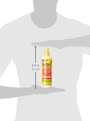 Sulfur-8 dandruff treatment spray for braids 354ml bottle
