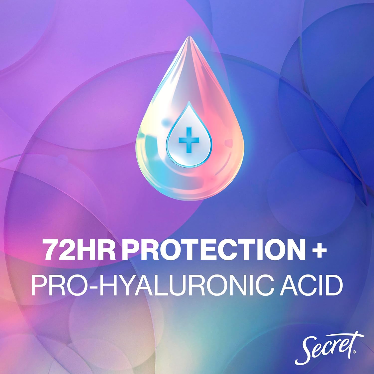 Secret clear gel deodorant 2.6oz brown sugar scent with pro-hyaluronic acid
