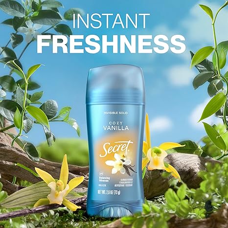 Secret Deodorant 2.6oz clear gel brown sugar vanilla scent