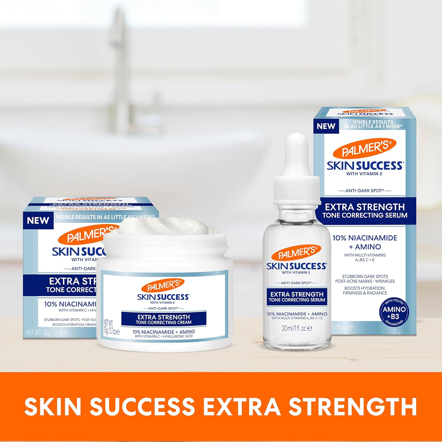 Palmers Skin Success Extra Strength Tone Correcting Cream 2.7oz jar with niacinamide