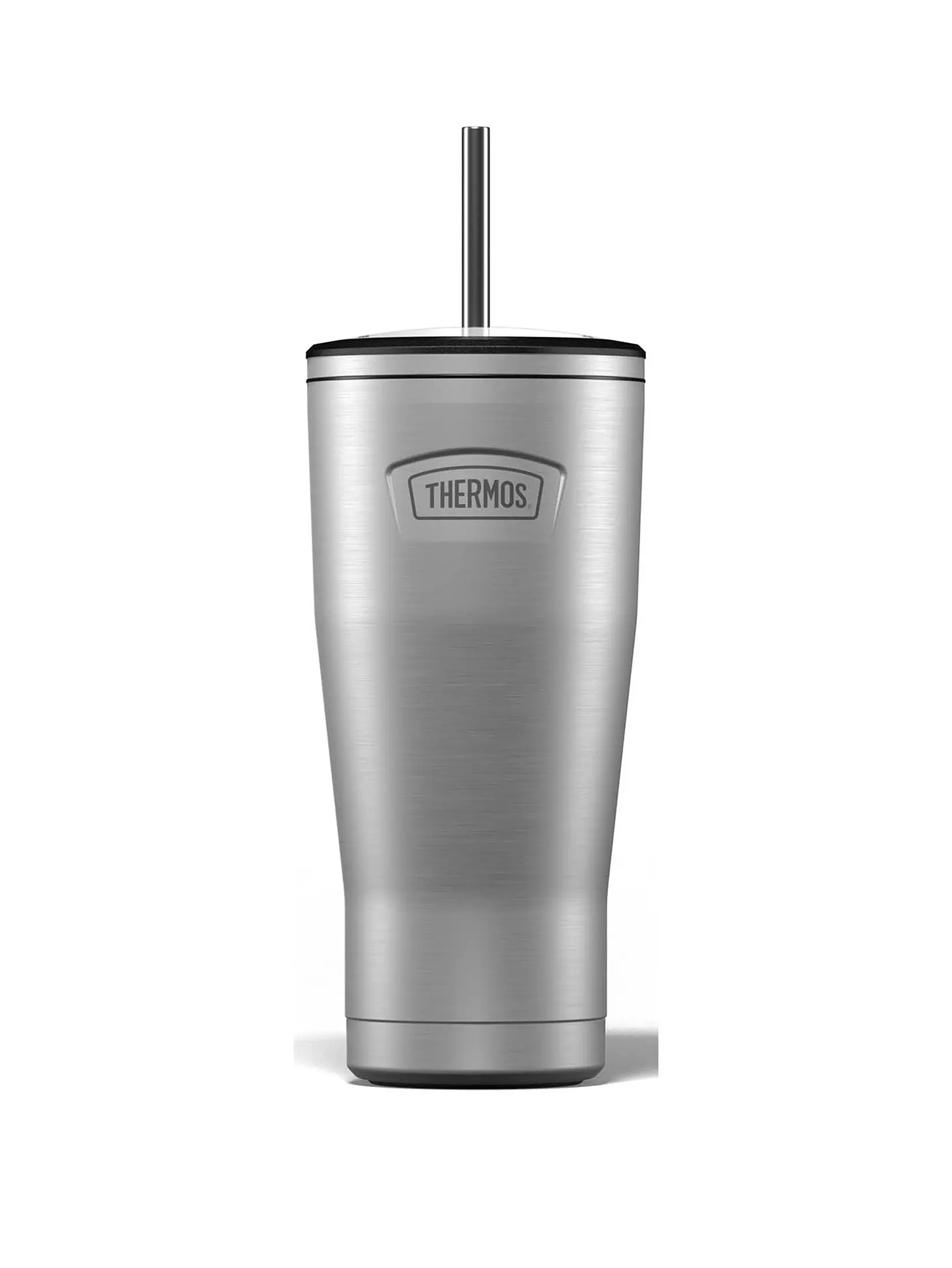Thermos Icon silver cold cup with straw 710ml capacity