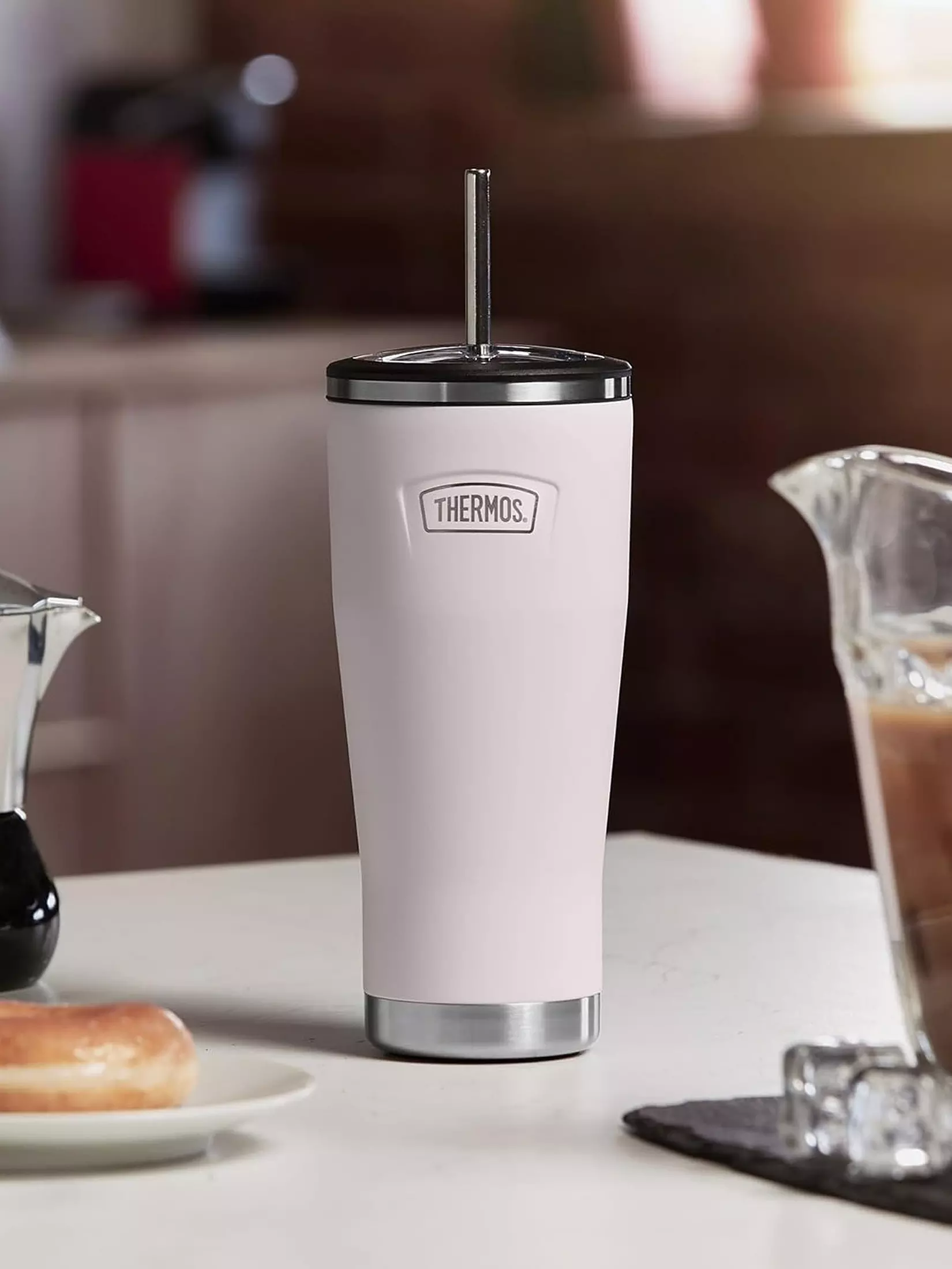 Thermos Icon Cold Cup 710ml pale pink with straw and lid included