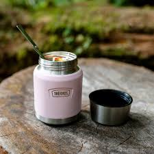 Thermos Icon pink food thermal flask 710ml with stainless steel base