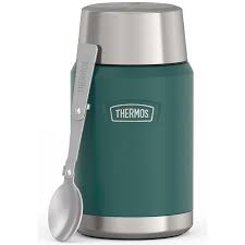 Thermos Icon food thermal flask 710ml forest green with spoon