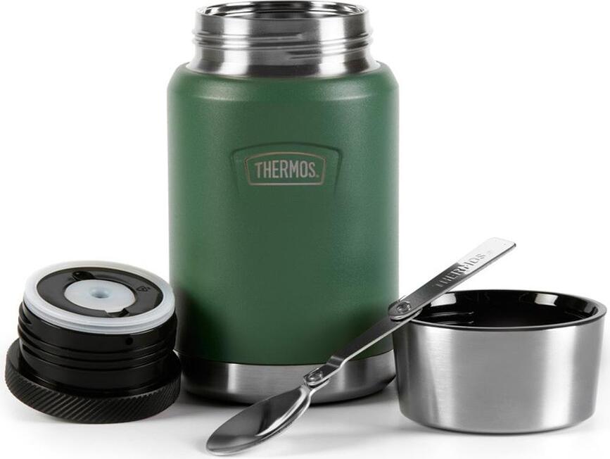 Thermos Icon Food thermal flask 710ml forest green with stainless steel lid and spoon