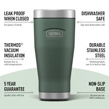 Thermos Icon 470ml green forest matt thermal travel mug