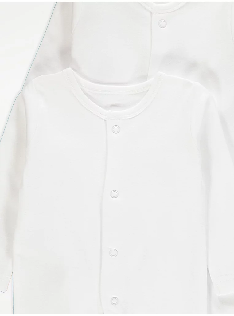 George white newborn sleepsuit first size with button front fastening