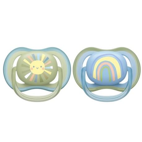 Philips Avent Ultra Air Soother Boy 0-6m two pack dummies