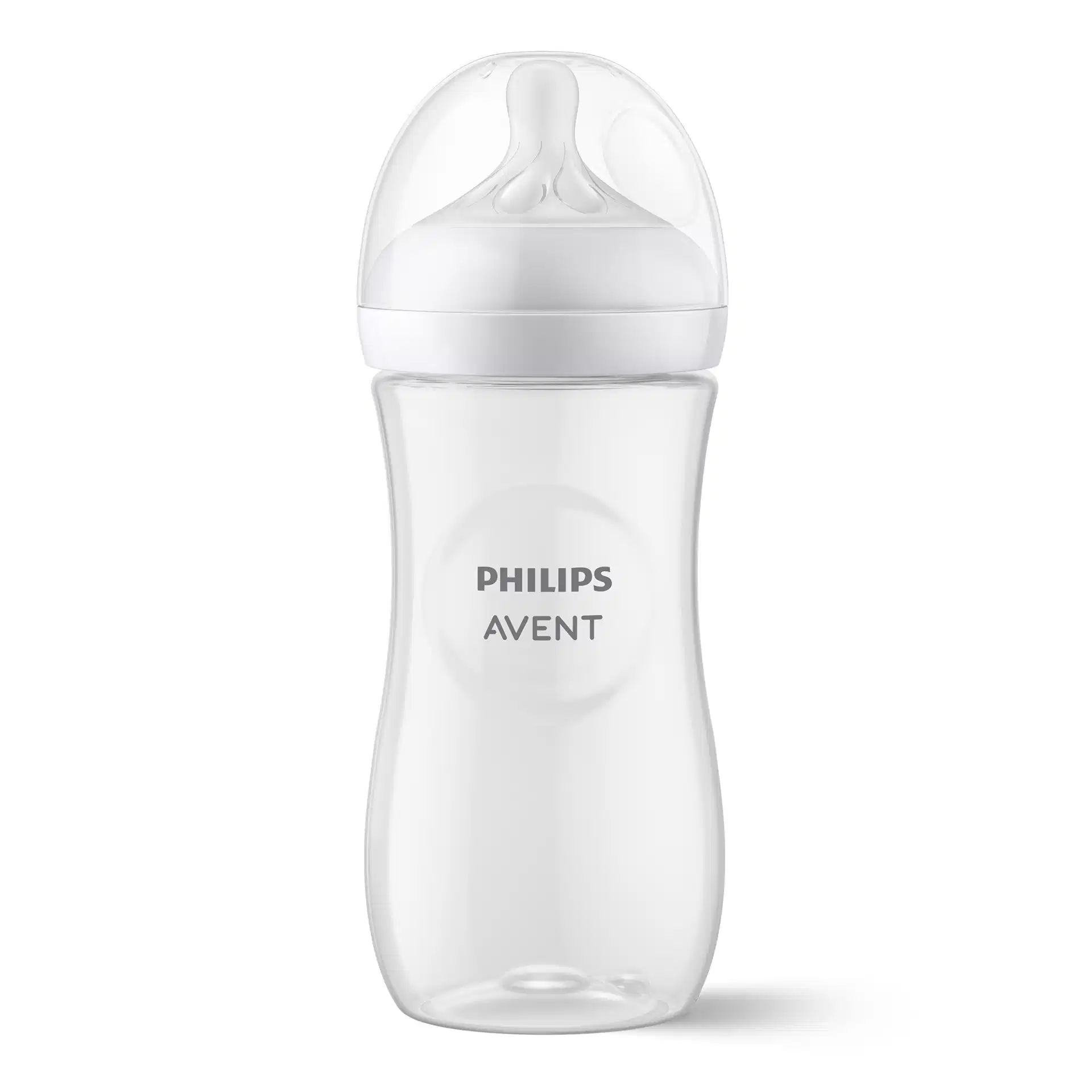Philips Avent Natural Response 3.0 baby feeding bottle 330ml clear with white teat