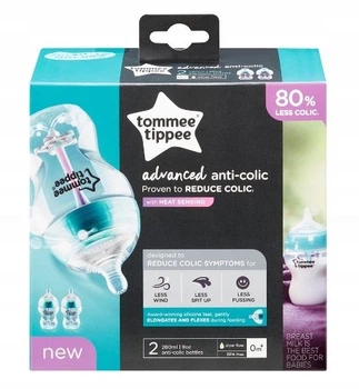 Tommee Tippee Advanced Anti-Colic 260ml feeding bottles pack of two