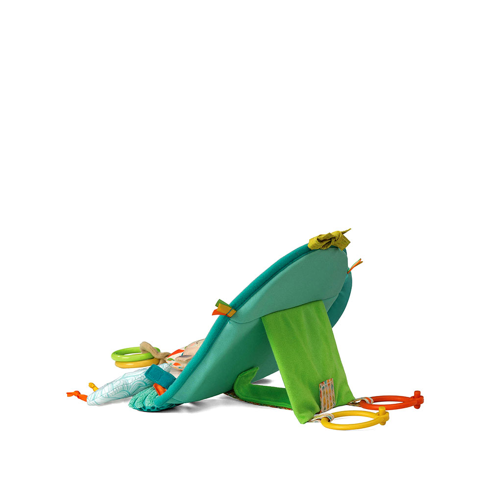 Infantino Gaga Elephant 3-in-1 multitextured activity toy with mirror and hanging loops
