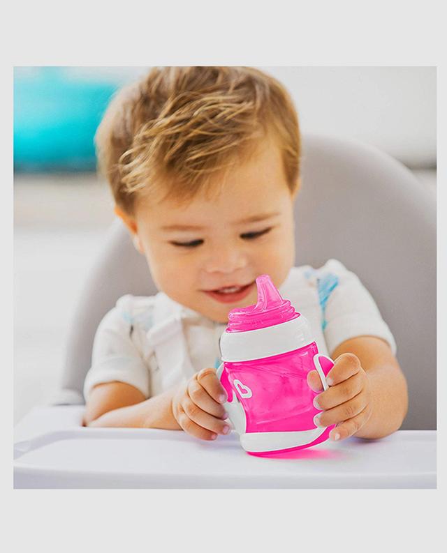 Munchkin Gentle First Cup pink sippy cup for four months plus babies