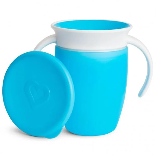 Munchkin Miracle 360 Degree Trainer Cup 7oz blue with lid