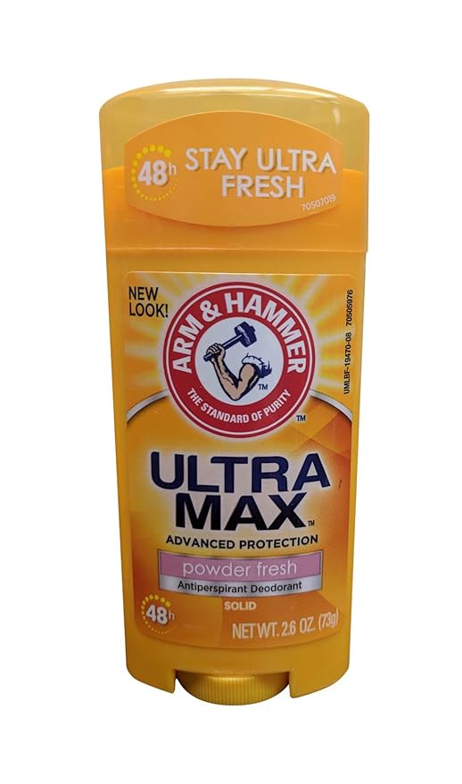 Arm and Hammer Ultramax Powder Fresh deodorant antiperspirant solid 2.6 oz
