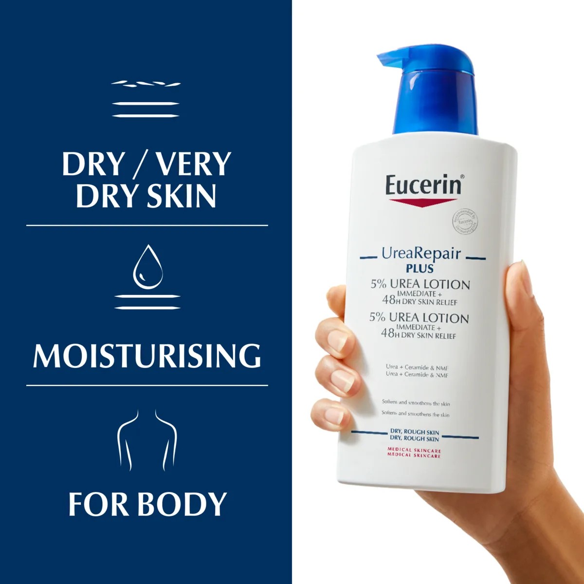 Eucerin UreaRepair Plus 5% Urea Lotion 400ml for dry skin