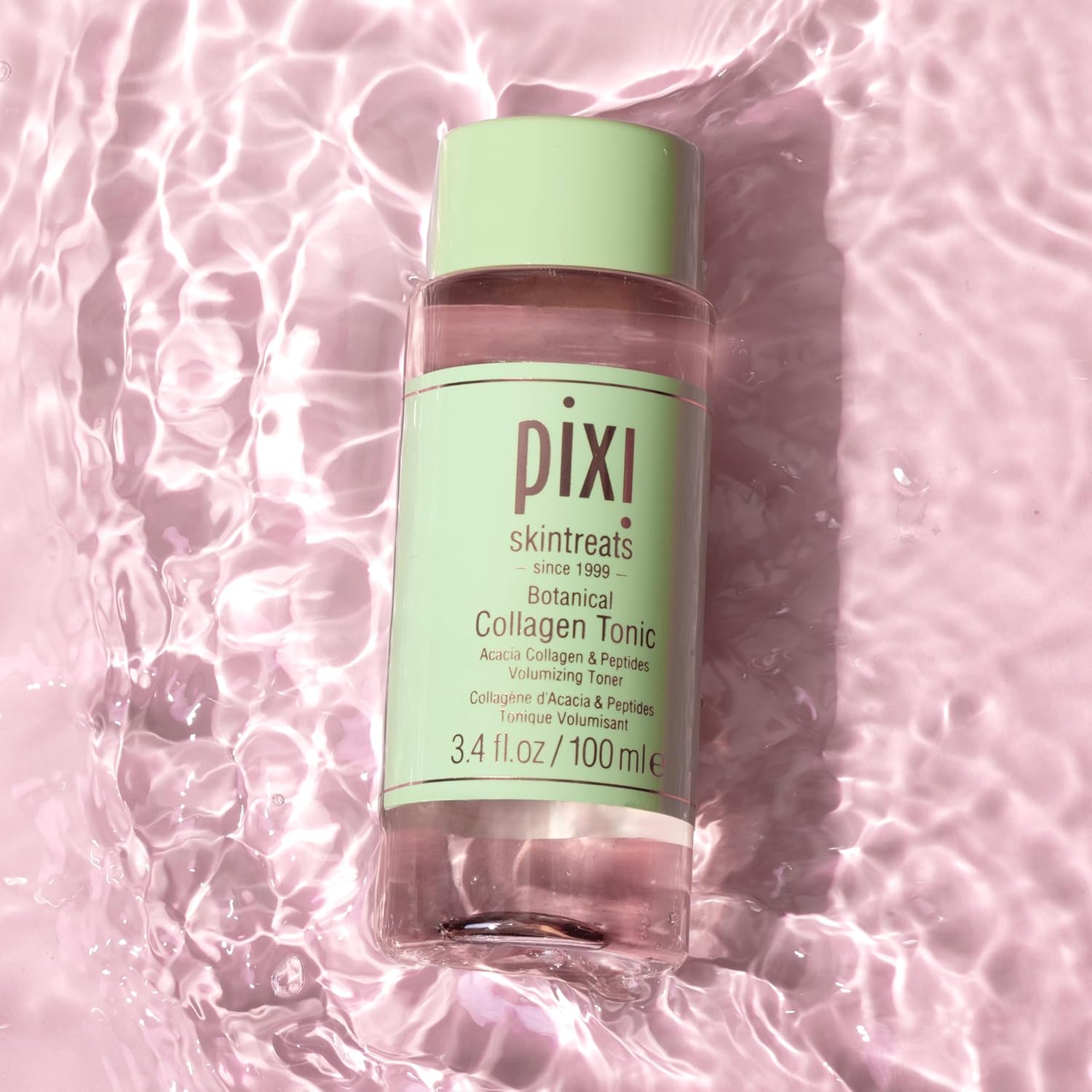 PIXI Botanical Collagen Tonic 100ml volumising toner with acacia collagen and peptides