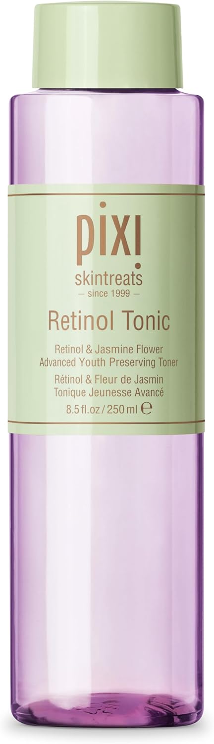 PIXI Retinol Tonic 250ml purple facial toner bottle with green cap