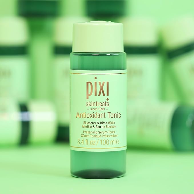 Pixi Antioxidant Tonic green facial skincare bottle 250ml with white cap