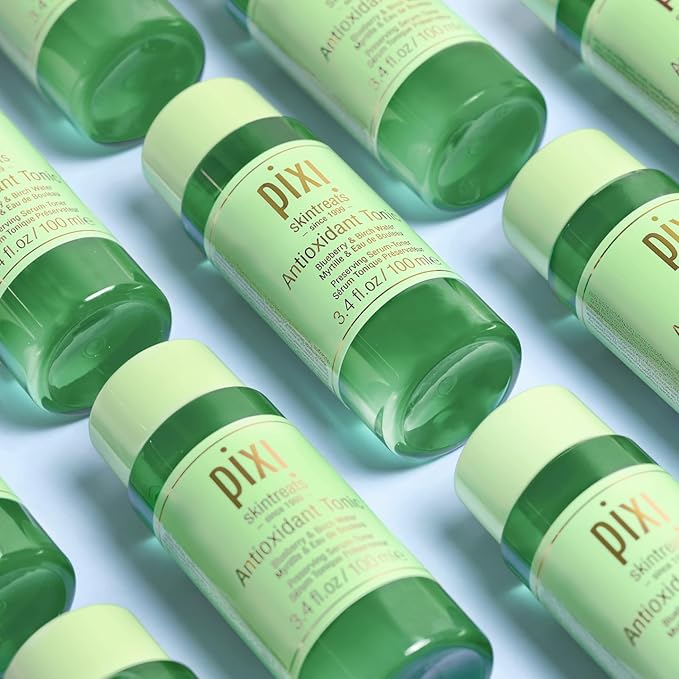 Pixi Antioxidant Tonic 250ml green skincare bottle with white label