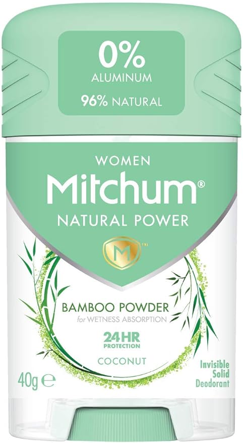 Mitchum Women Natural Power Bamboo Powder Coconut deodorant stick 40g