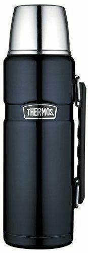 Thermos Stainless King Flask 1.2 litre midnight blue with handle