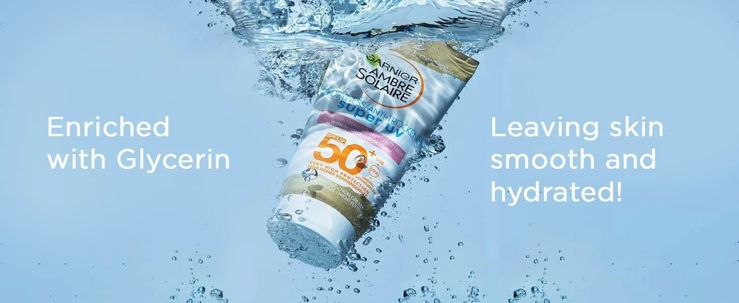 Garnier Ambre Solaire SPF 50+ Anti Dryness Sun Cream Moisturiser 50 ml tube